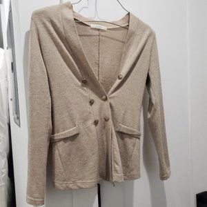 Rachel Beige Button Down